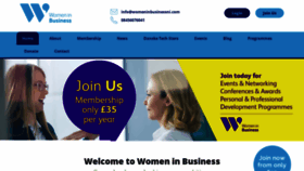 What Womeninbusinessni.com website looked like in 2018 (5 years ago)