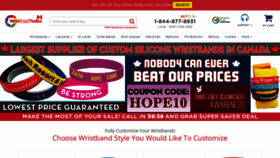 What Wristbandtoday.ca website looked like in 2018 (5 years ago)
