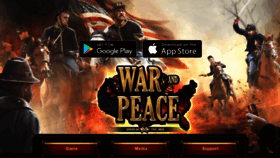What War-and-peace.com website looked like in 2018 (5 years ago)