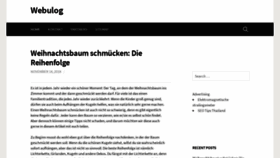 What Webulog.de website looked like in 2018 (5 years ago)