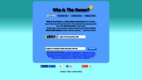 What Whoistheowner.net website looked like in 2018 (5 years ago)