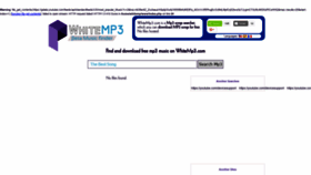 What Whitemp3.com website looked like in 2018 (5 years ago)