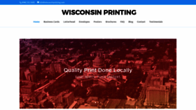 What Wisconsinprinting.com website looked like in 2018 (5 years ago)