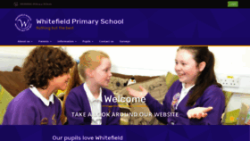 What Whitefieldprimaryschool.co.uk website looked like in 2018 (5 years ago)