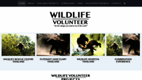 What Wildlifevolunteer.org website looked like in 2018 (5 years ago)