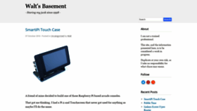 What Waltsbasement.com website looked like in 2018 (5 years ago)