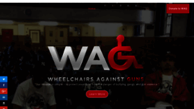 What Wheelchairsagainstguns.org website looked like in 2018 (5 years ago)