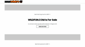 What Wildfun.com website looked like in 2018 (5 years ago)