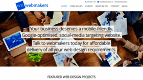 What Webmakers.ie website looked like in 2018 (5 years ago)