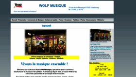 What Wolfmusique.com website looked like in 2018 (5 years ago)