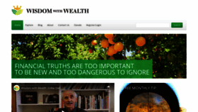 What Wisdomwithwealth.org website looked like in 2018 (5 years ago)
