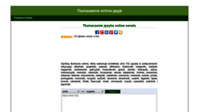 What Webtran.pl website looked like in 2018 (5 years ago)