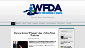 What Wfda.org website looked like in 2018 (5 years ago)