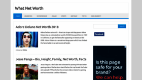 What Whatnetworth.com website looked like in 2018 (5 years ago)