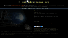 What Web-adventures.org website looked like in 2018 (5 years ago)