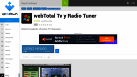 What Webtotal-tv-y-radio-tuner.en.uptodown.com website looked like in 2018 (5 years ago)
