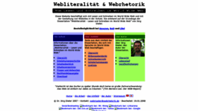 What Webrhetorik.de website looked like in 2018 (5 years ago)