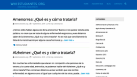 What Wikiestudiantes.org website looked like in 2018 (5 years ago)