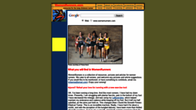 What Womenrunners.com website looked like in 2018 (5 years ago)
