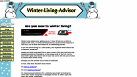 What Winter-living-advisor.com website looked like in 2018 (5 years ago)