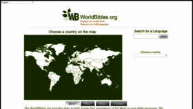 What Worldbibles.org website looked like in 2018 (5 years ago)