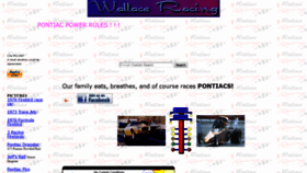 What Wallaceracing.com website looked like in 2018 (5 years ago)