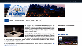 What Weagnosticsaa.org website looked like in 2018 (6 years ago)