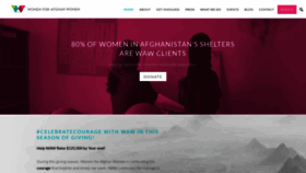 What Womenforafghanwomen.org website looked like in 2018 (5 years ago)