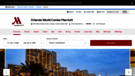 What Worldcentermarriott.com website looked like in 2018 (5 years ago)