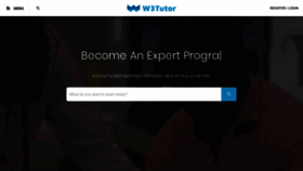 What W3tutor.org website looked like in 2018 (5 years ago)