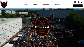 What Wingfest.co.uk website looked like in 2018 (5 years ago)