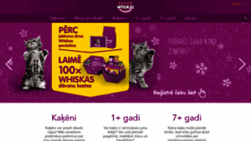What Whiskas.lv website looked like in 2018 (5 years ago)