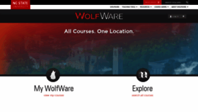 What Wolfware.ncsu.edu website looked like in 2018 (5 years ago)