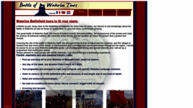 What Waterloobattlefieldtours.com website looked like in 2018 (5 years ago)