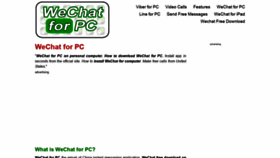 What Wechatforpc.com website looked like in 2018 (5 years ago)