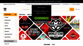What Worldstarvape.com website looked like in 2018 (5 years ago)