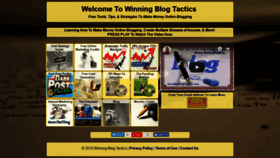 What Winningblogtactics.com website looked like in 2018 (5 years ago)