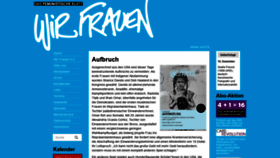 What Wirfrauen.de website looked like in 2018 (5 years ago)