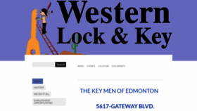 What Westernlockandkey.ca website looked like in 2018 (5 years ago)