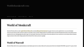 What Worldofmonkcraft.com website looked like in 2018 (5 years ago)