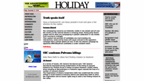 What Weeklyholiday.net website looked like in 2018 (5 years ago)