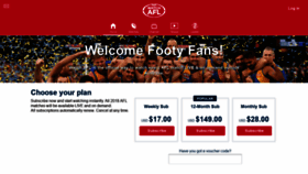 What Watchafl.com.au website looked like in 2018 (5 years ago)