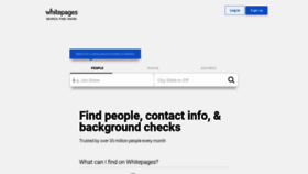 What Whitepages.ca website looked like in 2018 (5 years ago)