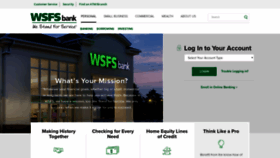 What Wsfsbank.com website looked like in 2018 (5 years ago)