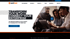 What Workfront.com website looked like in 2019 (5 years ago)