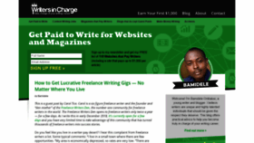What Writersincharge.com website looked like in 2019 (5 years ago)