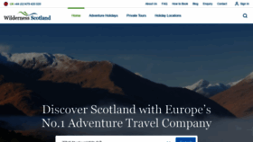 What Wildernessscotland.com website looked like in 2019 (5 years ago)