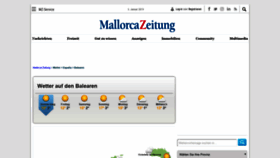What Wetter.mallorcazeitung.es website looked like in 2019 (5 years ago)