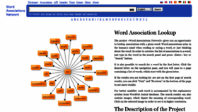 What Wordassociations.net website looked like in 2019 (5 years ago)