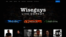 What Wiseguyscomedy.com website looked like in 2019 (5 years ago)